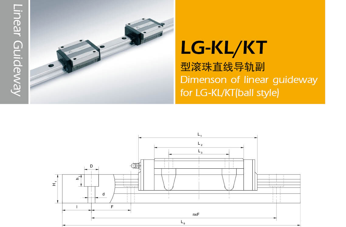 LG-KLKT型滚珠直线导轨副